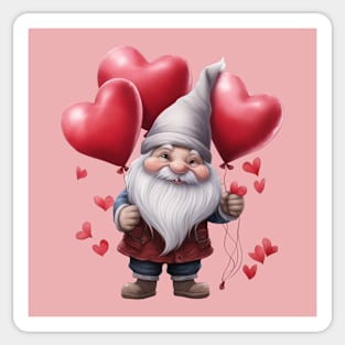 Gnome's Valentine Wishes Sticker